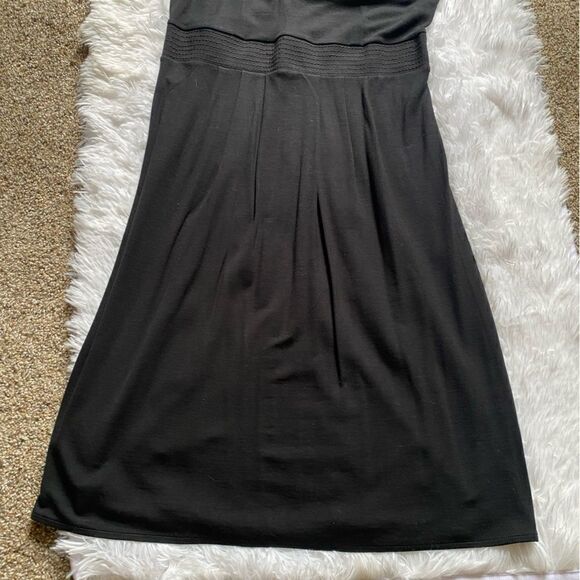 Ann Taylor Loft Dress Sleeveless Black Stretchy Flowy Women’s Size 2 NEW - Picture 3 of 10